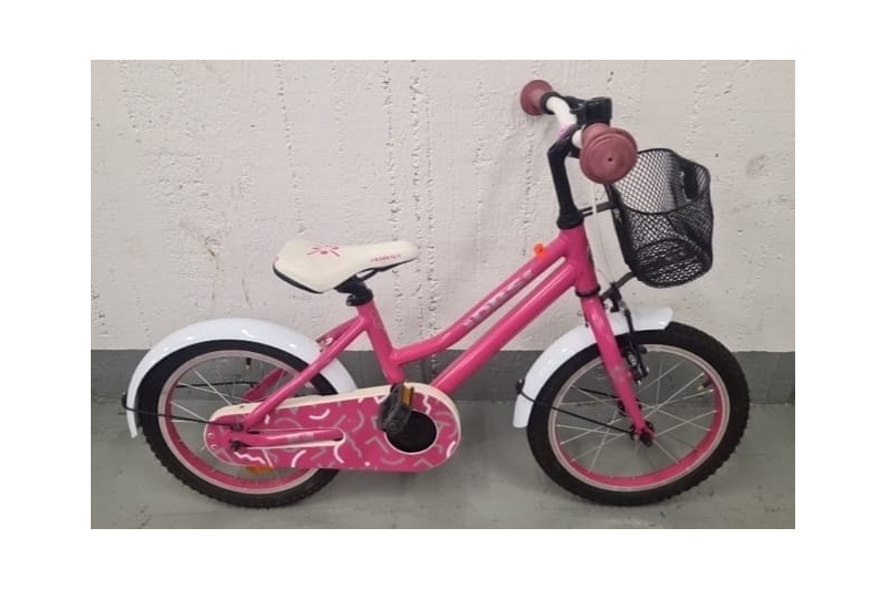 DBS, 16", singlespeed, pink, basket,