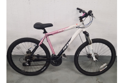 PEAK, 26", MTB, 24 växlar, rosa, dämpare, skivbromsar