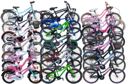 PinePeak, 12", singlespeed, pink and white, training wheels